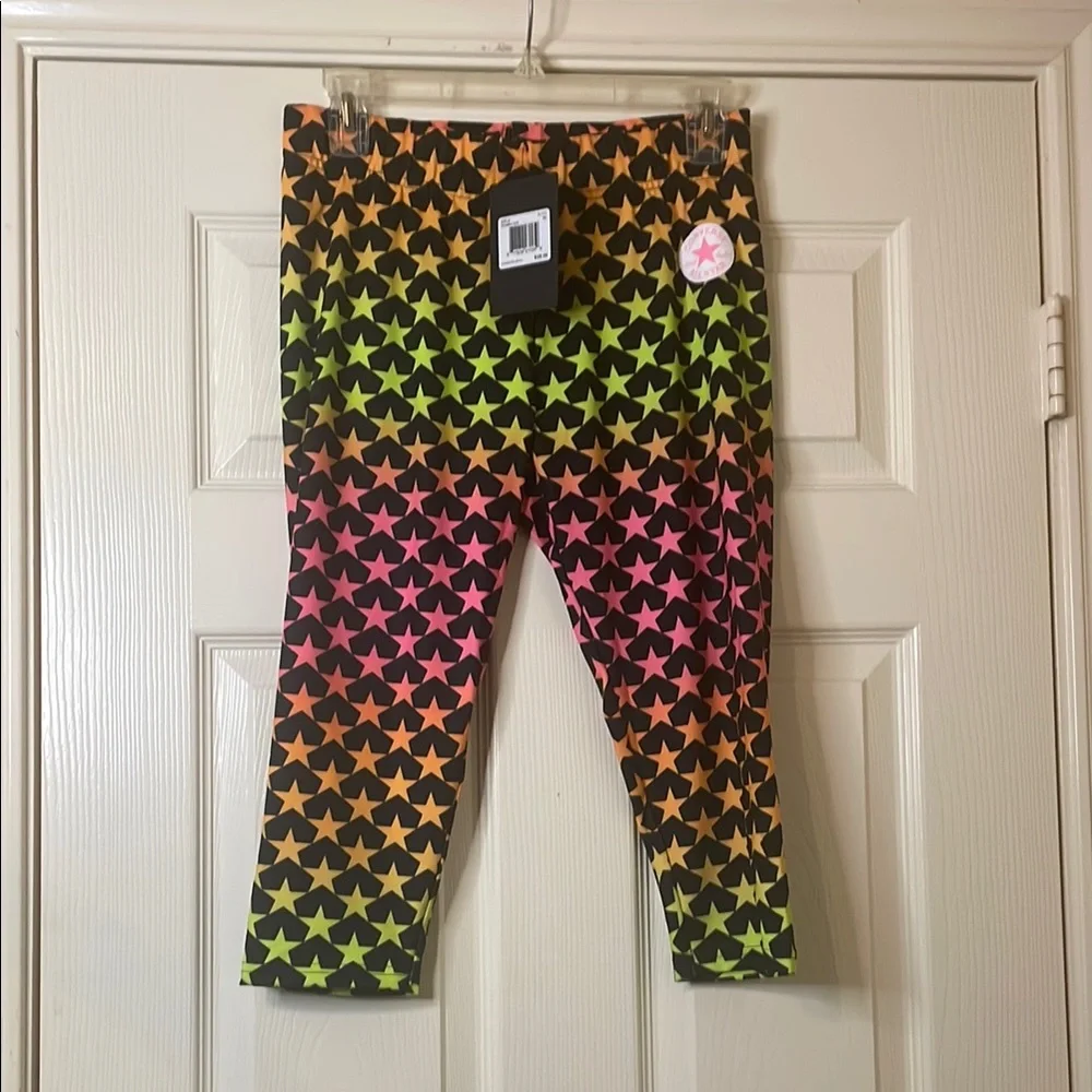 Converse Star Patterned Girls Leggings Size: XL